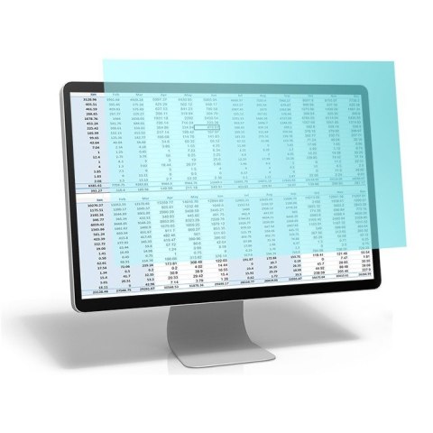 Qoltec Filtr światła niebieskiego 24 cale | 16:9 | Ochrona wzroku | Anti Glare | Matowy | na monitor