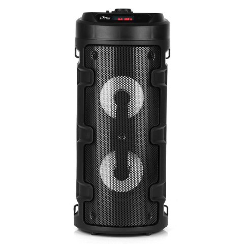 Media-Tech Głośnik PARTYBOX KEG BT MT3165 V2.0 Karaoke/Bluetooth 5.0+EDR/FM/MP3/MicroSD/USB/Equalizer/AUX/Jack 6.3/Pilot/Pasek/USB-C/LED/RM