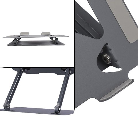 Media-Tech Podstawka pod laptopa regulowana, ergonomiczna 10-17 cali MT2661