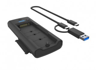 IcyBox Stacja dokująca IB-180MS-C31 SSD Docking 1x 2,5"/3,5" & 1x M.2 PCIe NVMena USB 3.2 Gen 2 10 Gbit/s