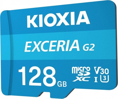 Kioxia Karta pamięci microSD 128GB Gen2 UHS-I U3 V30 adapter Exceria