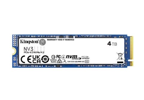 Kingston Dysk SSD NV3 4TB M.2 2280 PCI-e 4.0 NVMe 6000/5000