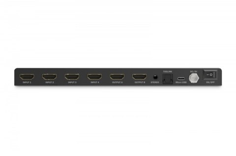 Digitus Przełącznik/Matrix HDMI 4/2-porty 4K/30Hz UHD HDCP 1.4 audio z pilotem