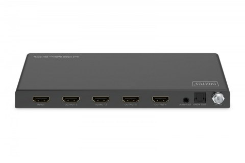 Digitus Rozdzielacz/Splitter HDMI 1x4, 8K/60Hz (4:4:4) z HDR, 48 Gbps, HDCP 2.3. Toslink / Stereo, EDID