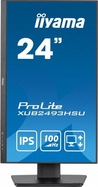 IIYAMA Monitor 24 cale XUB2493HSU-B7,IPS.HDMI.DP.2x2W.USBx2,300cd