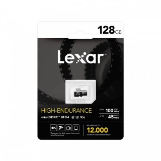 Lexar Karta pamięci microSD High Endurance 128GB C10 A1 U1 V30 100/45MB/s