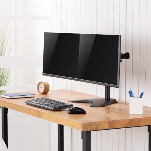 LogiLink Uchwyt na 2 monitory, 17-32 cali, stalowy
