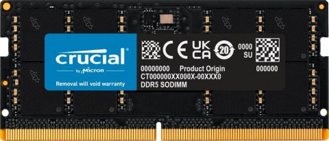 Crucial Pamięć do notebooka DDR5 SODIMM 64GB(1*64)/5600 CL46