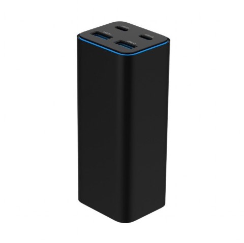 Gembird Ładowarka uniwersalna 100W GaN 2xUSB-A 2xUSB-C szybkie ładowanie czarna