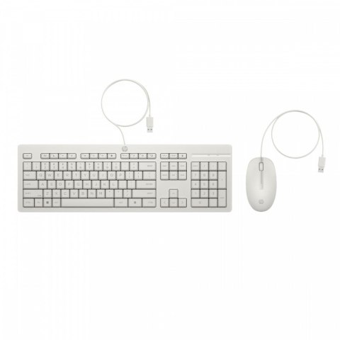 HP Inc. Zestaw Klawiatura i mysz 225 przewodowe G2 biały AW5S6AA#ABB
