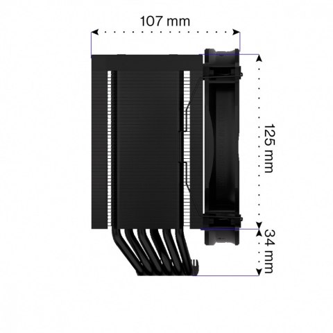 Endorfy Chłodzenie procesora Fortis 5 Black EY3A013