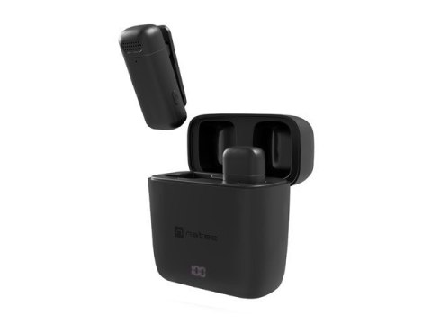 Natec Mikrofon HOPPER krawatowy bezprzewodowy USB-C