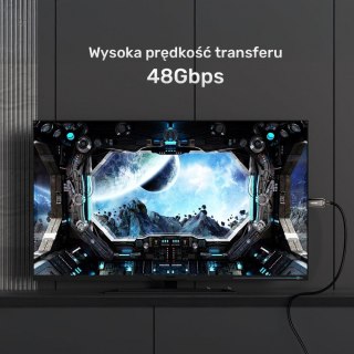 Unitek Kabel optyczny HDMI 2.1 AOC 8K 120Hz 15m; C11085GY01-15M