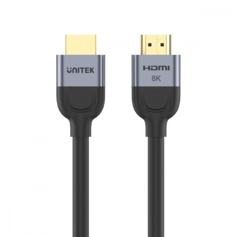 Unitek Kabel HDMI 2.1 8K 60Hz 1.5m; czarny; C11086GY01-1.5M