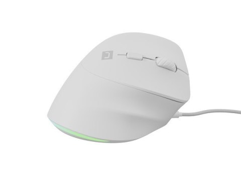 Natec Mysz wertykalna CRAKE 2 PRO 128000DPI optyczna biała