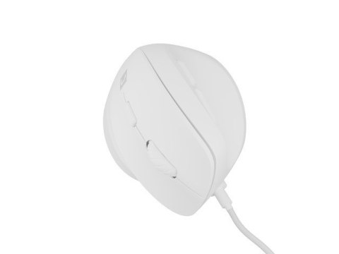 Natec Mysz wertykalna CRAKE 2 PRO 128000DPI optyczna biała