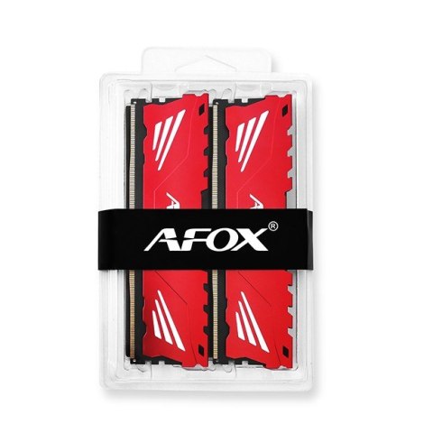 AFOX Pamięć do PC DDR4 32GB (2x16GB) 3200MHz CL16 XMP2 czerwona