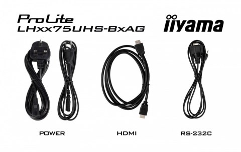 IIYAMA Monitor 75 cali LH7575UHS-B2AG,24/7,IPS,ANDROID.11,4K, WiFi, iiSignage2, FailOver, EShare, 24/7, full daisy chain