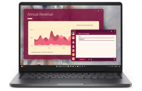 Dell Laptop Dell Pro 14 PC14250 W11P C3 100U/8GB/512GB CL25/14.0 FHD+/INT/FgrPr/FHD/IRCam/Mic/WLAN+BT/BcklKb/3C/3YPS Magnetite color,