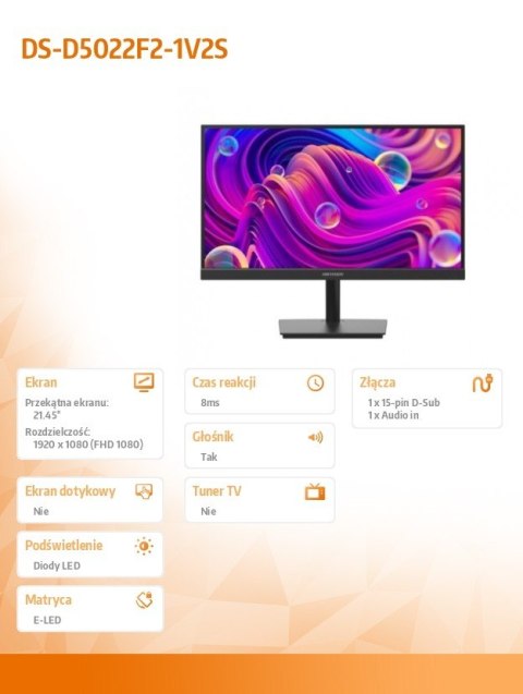 Hikvision Monitor DS-D5022F2-1V2S