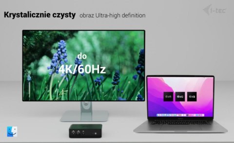 I-tec Stacja dokująca Thunderbolt 5 Quattro Display Docking Station 5x USB 2.5 GLan Power Delivery 140W