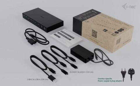I-tec Stacja dokująca USB-C KVM Dock PRO Three Hosts Dual Video 2x Power Delivery max 92W
