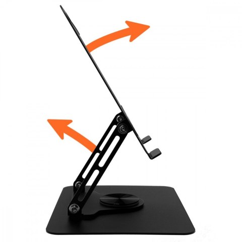 Media-Tech Obrotowa, ergonomiczna podstawka pod laptopa 10-17 LAPTOP STAND ROTO MT2662 pełna regulacja