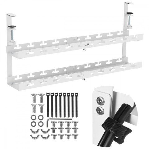Maclean Organizer podbiurkowy na kable MC-102 W