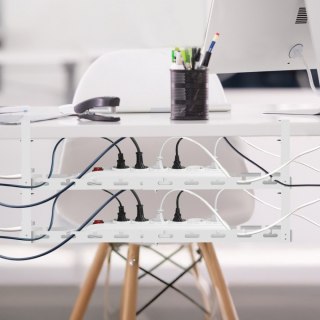 Maclean Organizer podbiurkowy na kable MC-102 W