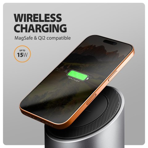 AXAGON HMC-WL9 Wieloportowy hub USB 9in1, 10Gbps, 3xUSB-A, 1xUSB-C, DP 8K/60Hz, HDMI 4K/60Hz, PD 100W, GLAN, 100cm USB-C kabel, wireles