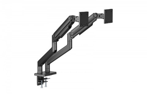 Digitus Uchwyt biurkowy podwójny z zaciskiem i sprężyną mechaniczną 2x LCD max. 45" 2x 20kg, VESA: 75x75, 100x100