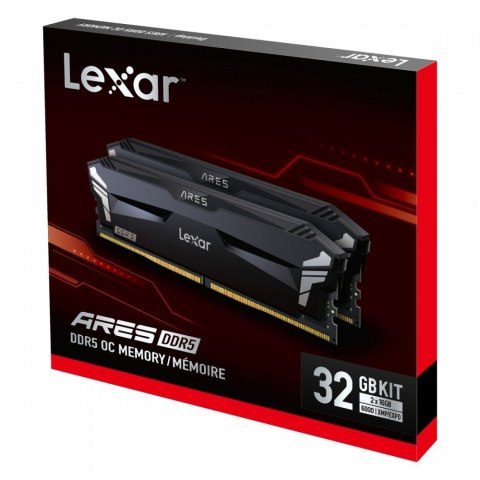 Lexar Pamięć DDR5 ARES 32GB(2*16GB)/6000 CL30 czarna