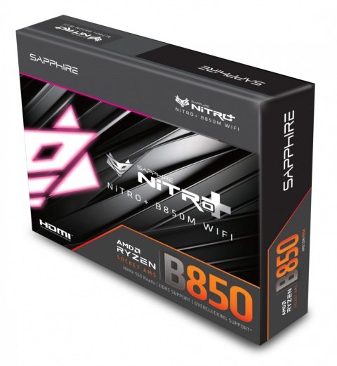 Sapphire Technology Płyta główna NITRO+ B850M WIFI AM5 4DDR5 mATX