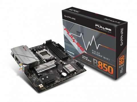 Sapphire Technology Płyta główna PULSE B850M WIFI AM5 4DDR5 mATX