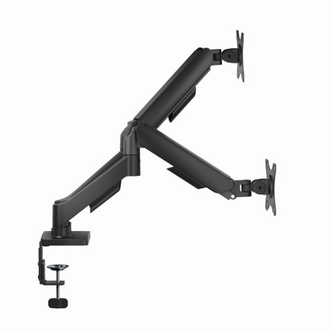 GEMBIRD GEMBIRD BIURKOWE RAMIĘ NA DWA MONITORY Z PORTAMI USB (REGULOWANE), OD 17" DO 32", OBCIĄŻENIE DO 9 KG
