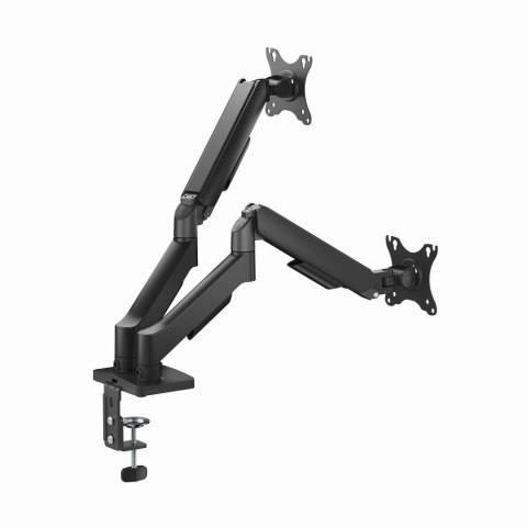 GEMBIRD GEMBIRD BIURKOWE RAMIĘ NA DWA MONITORY Z PORTAMI USB (REGULOWANE), OD 17" DO 32", OBCIĄŻENIE DO 9 KG