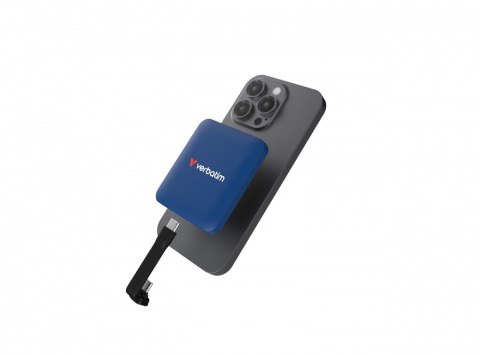 Verbatim SnapBack Magnetic SSD Blue Metalic MagSave 2TB, Apple ProRes 4K 60 kl/s