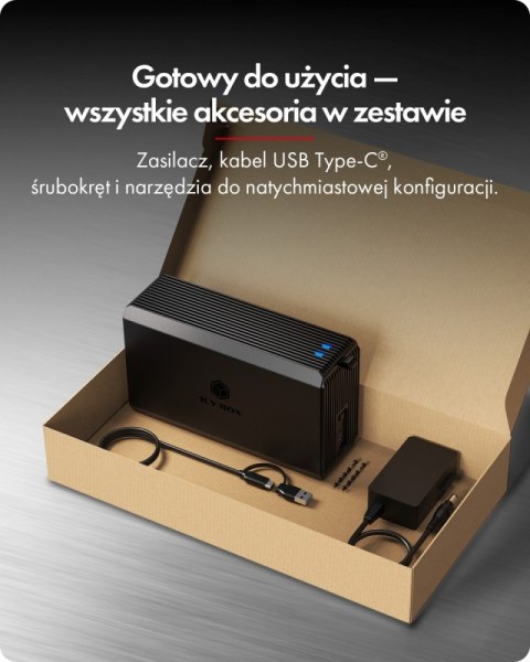 IcyBox Obudowa IB-RD3720-CU3 RAID 2x2,5/3,5 SATA HDD